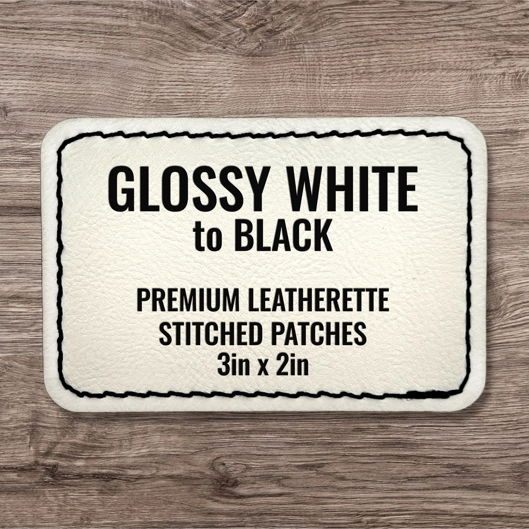 Stitched Premium Leatherette® Patches - 2"x3" Rectangle - Image 11