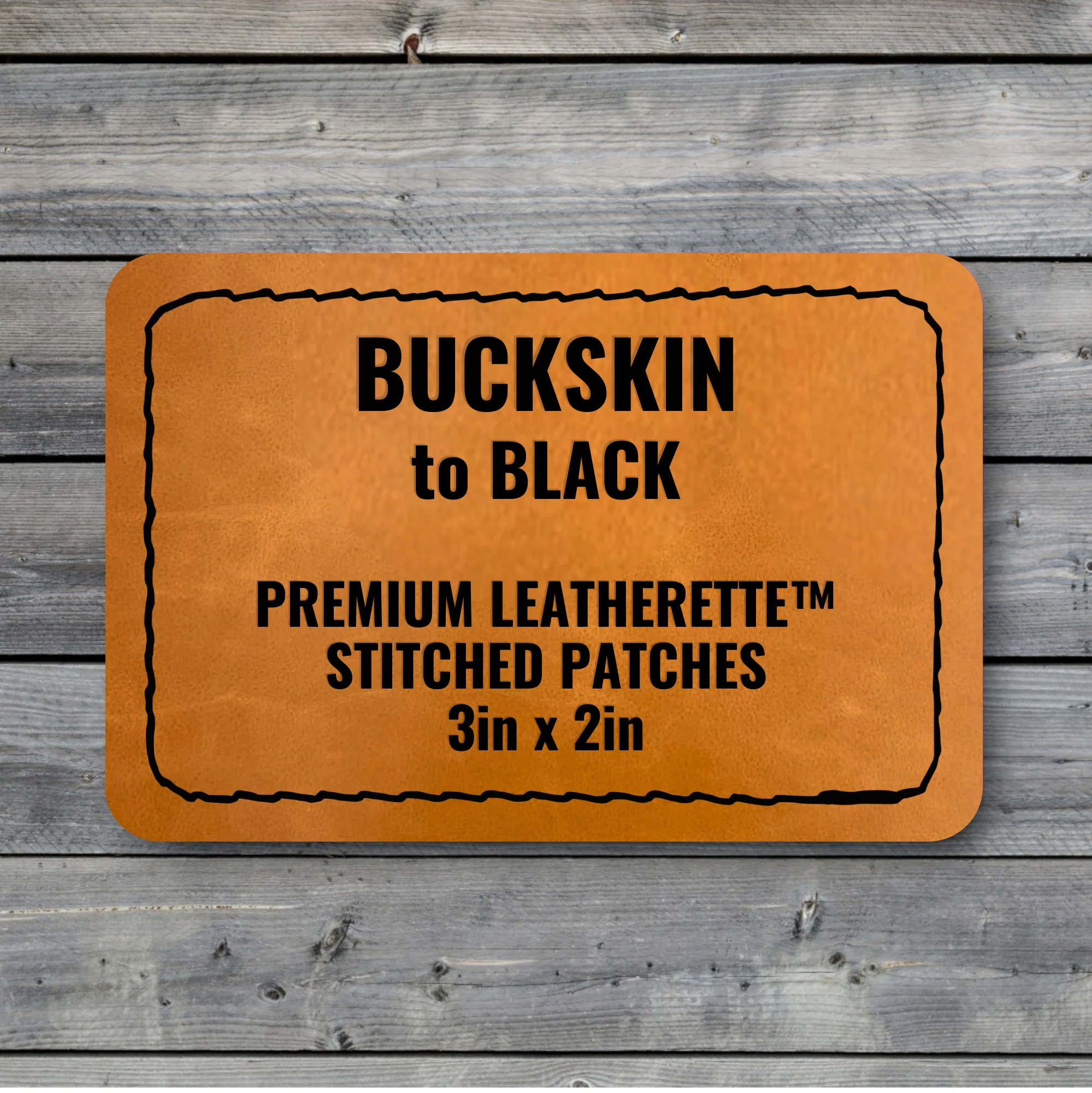 Stitched Premium Leatherette® Patches - 2"x3" Rectangle - Image 12