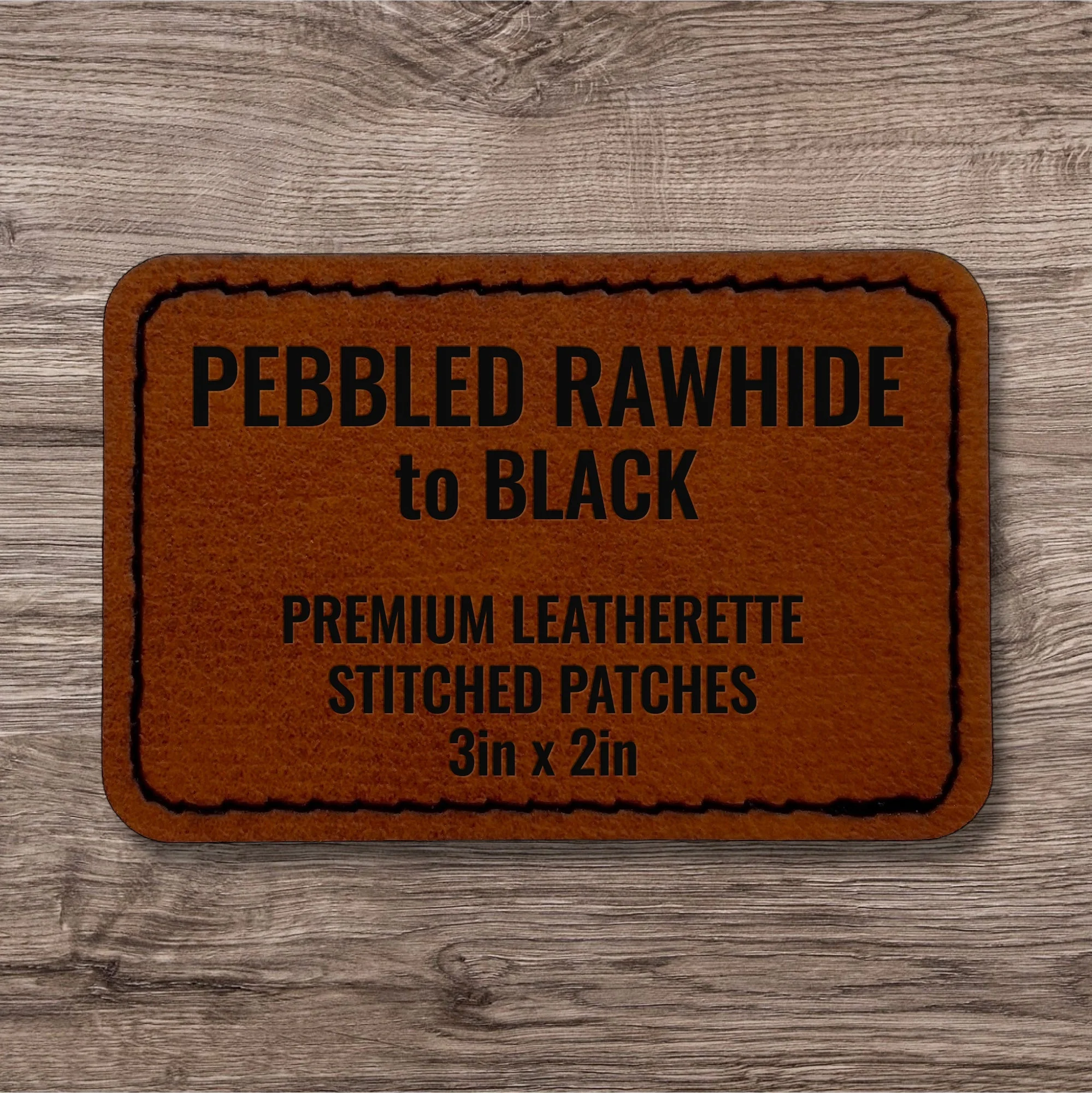 Stitched Premium Leatherette® Patches - 2"x3" Rectangle - Image 18