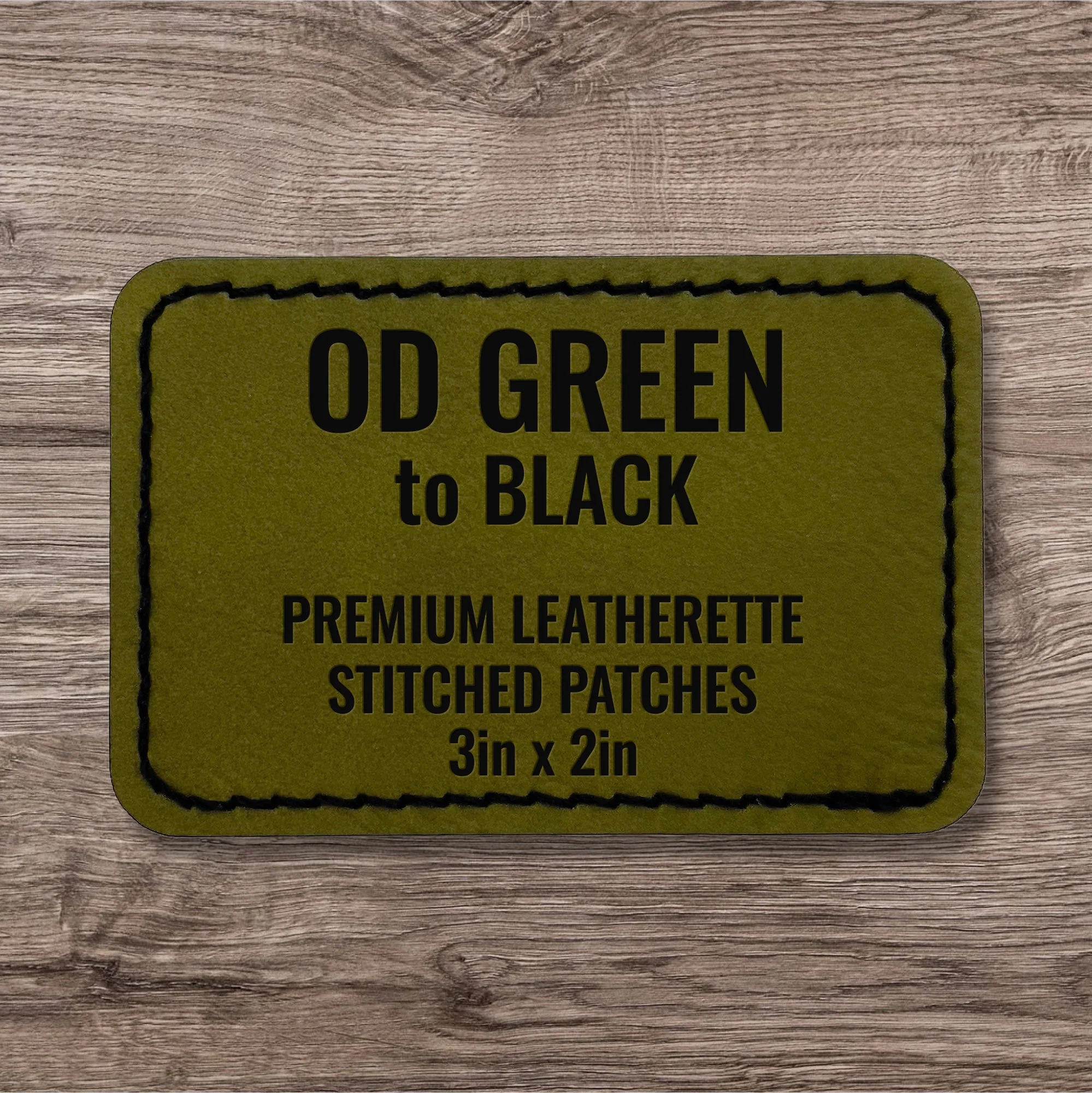 Stitched Premium Leatherette® Patches - 2"x3" Rectangle - Image 20