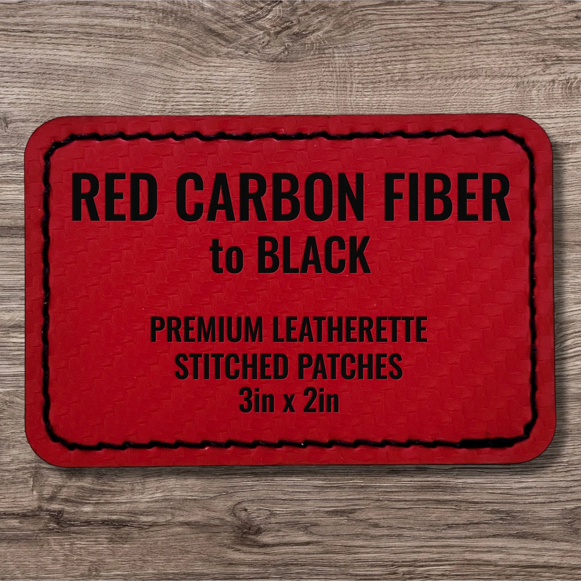 Stitched Premium Leatherette® Patches - 2"x3" Rectangle - Image 22