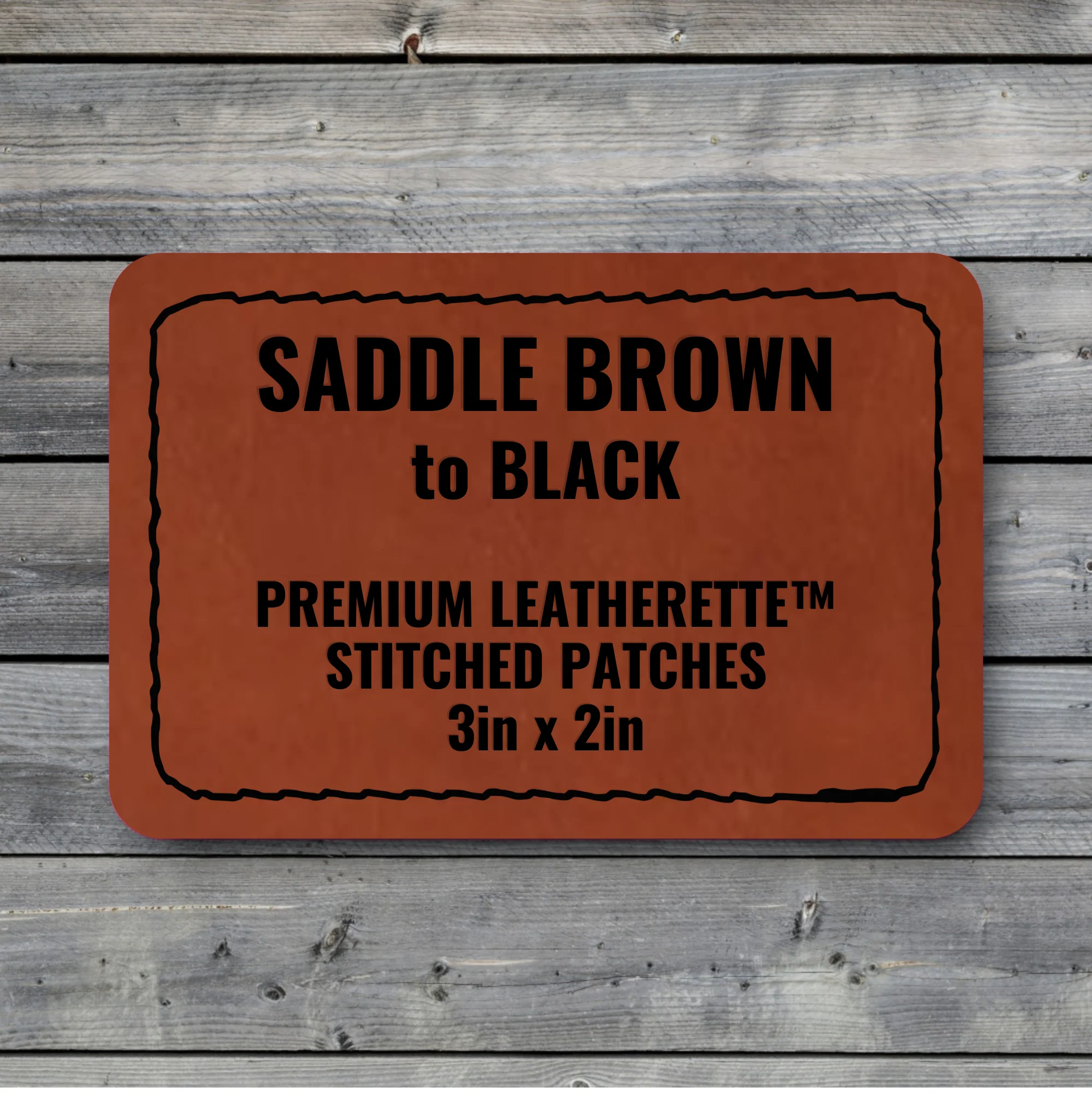 Stitched Premium Leatherette® Patches - 2"x3" Rectangle - Image 23