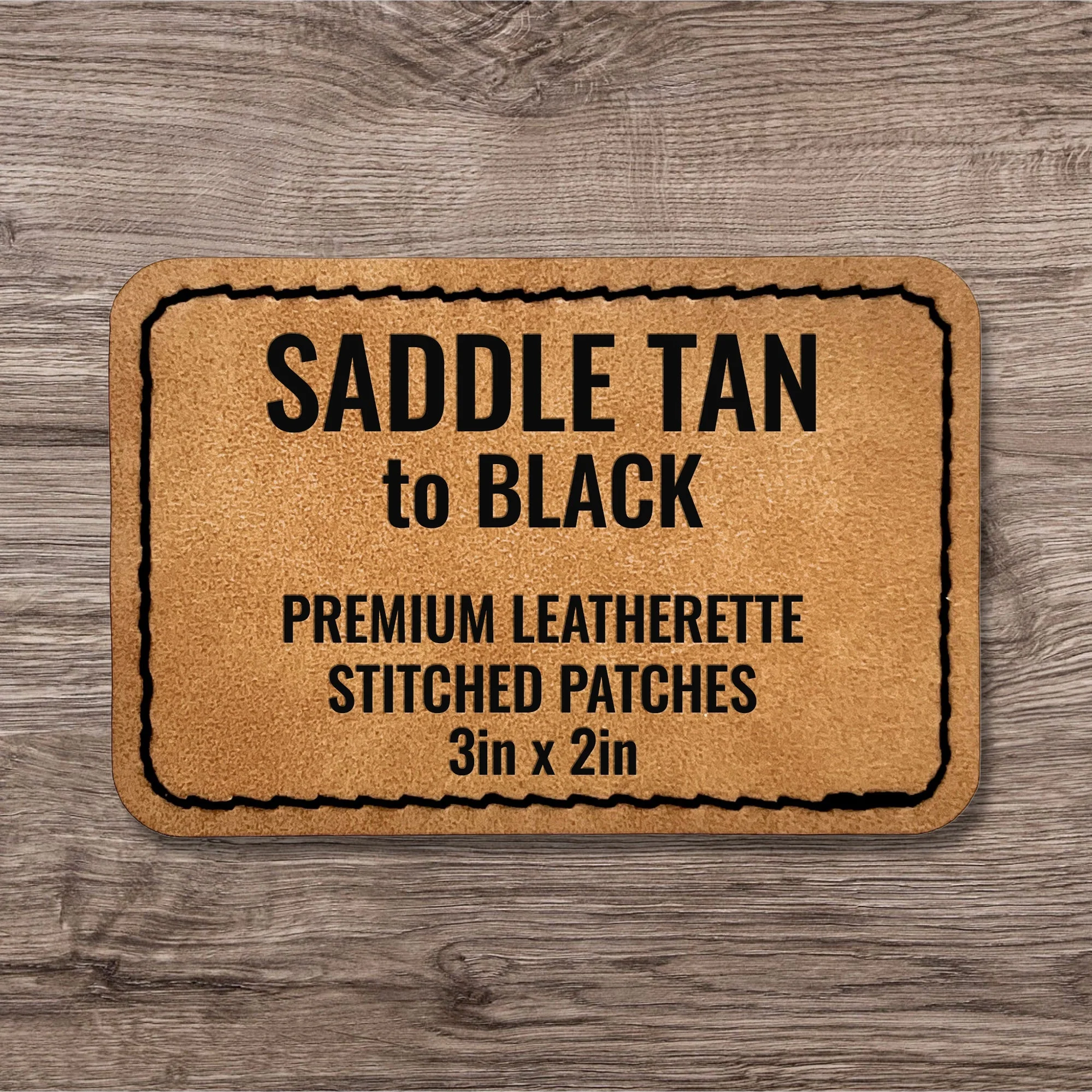 Stitched Premium Leatherette® Patches - 2"x3" Rectangle - Image 24