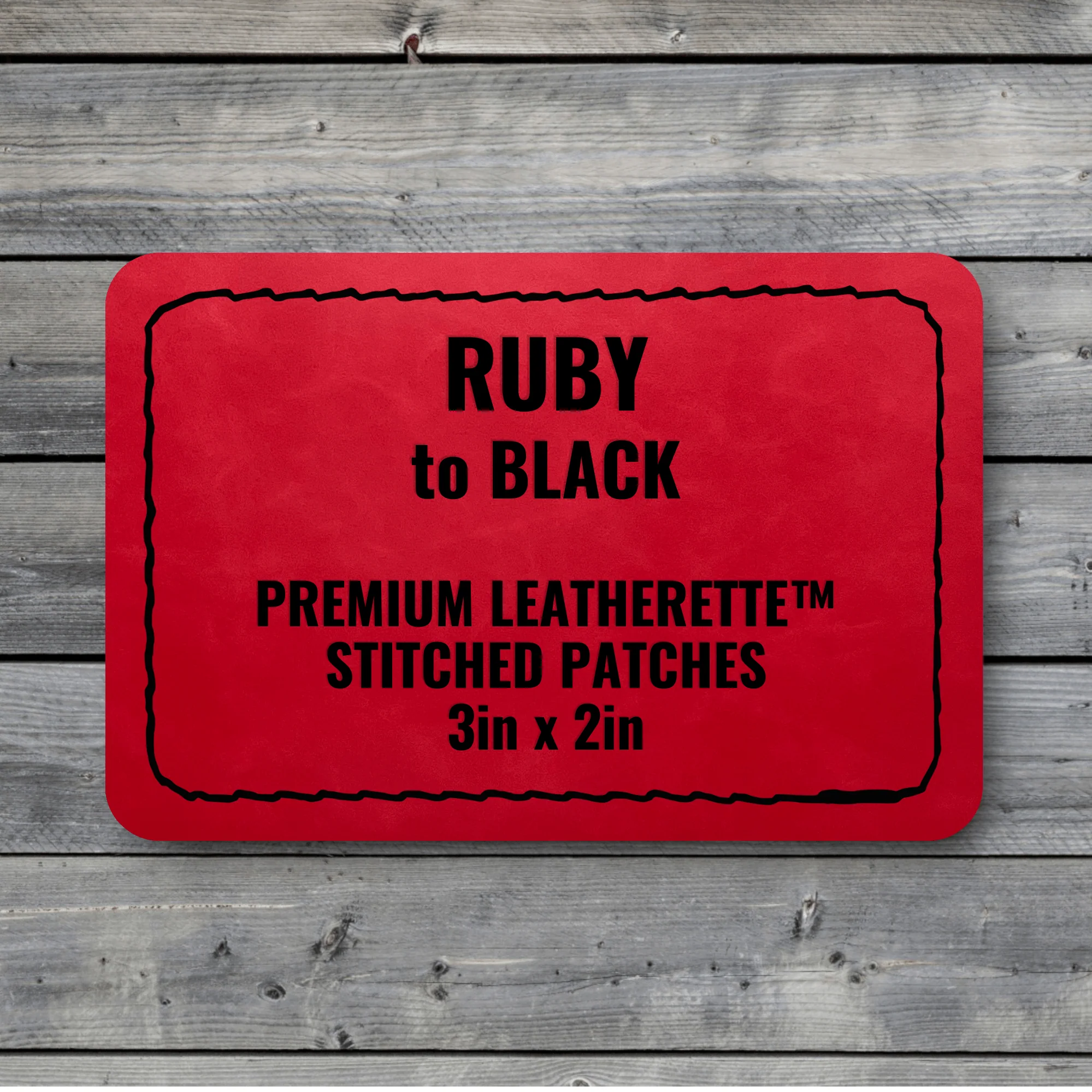 Stitched Premium Leatherette® Patches - 2"x3" Rectangle - Image 26