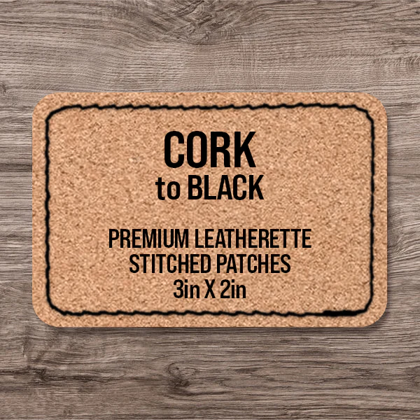 Stitched Premium Leatherette® Patches - 2"x3" Rectangle - Image 32