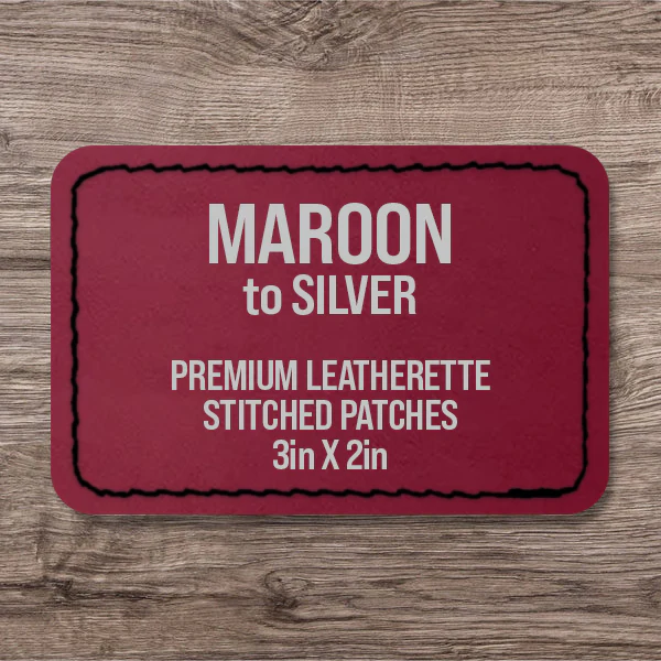 Stitched Premium Leatherette® Patches - 2"x3" Rectangle - Image 39