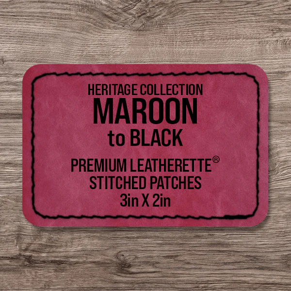 Stitched Premium Leatherette® Patches - 2"x3" Rectangle - Image 48