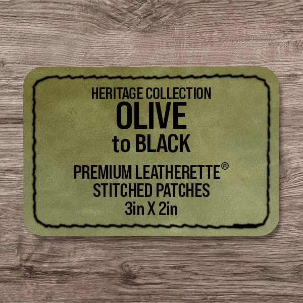 Stitched Premium Leatherette® Patches - 2"x3" Rectangle - Image 49