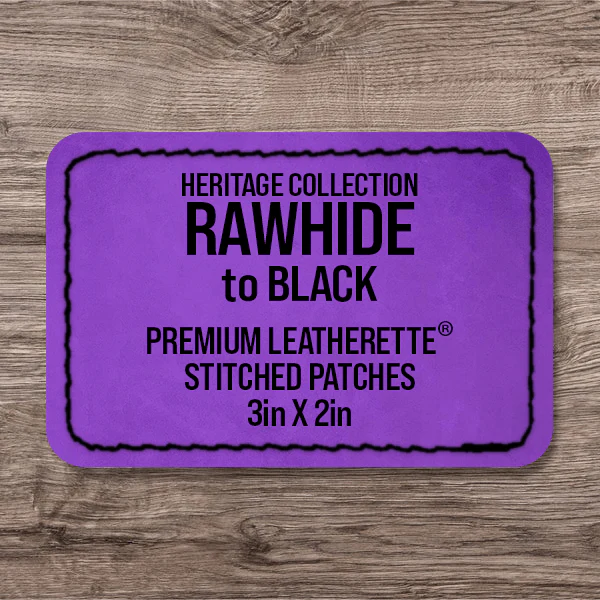Stitched Premium Leatherette® Patches - 2"x3" Rectangle - Image 50