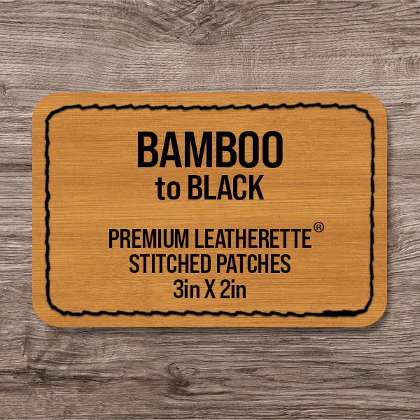 Stitched Premium Leatherette® Patches - 2"x3" Rectangle - Image 51