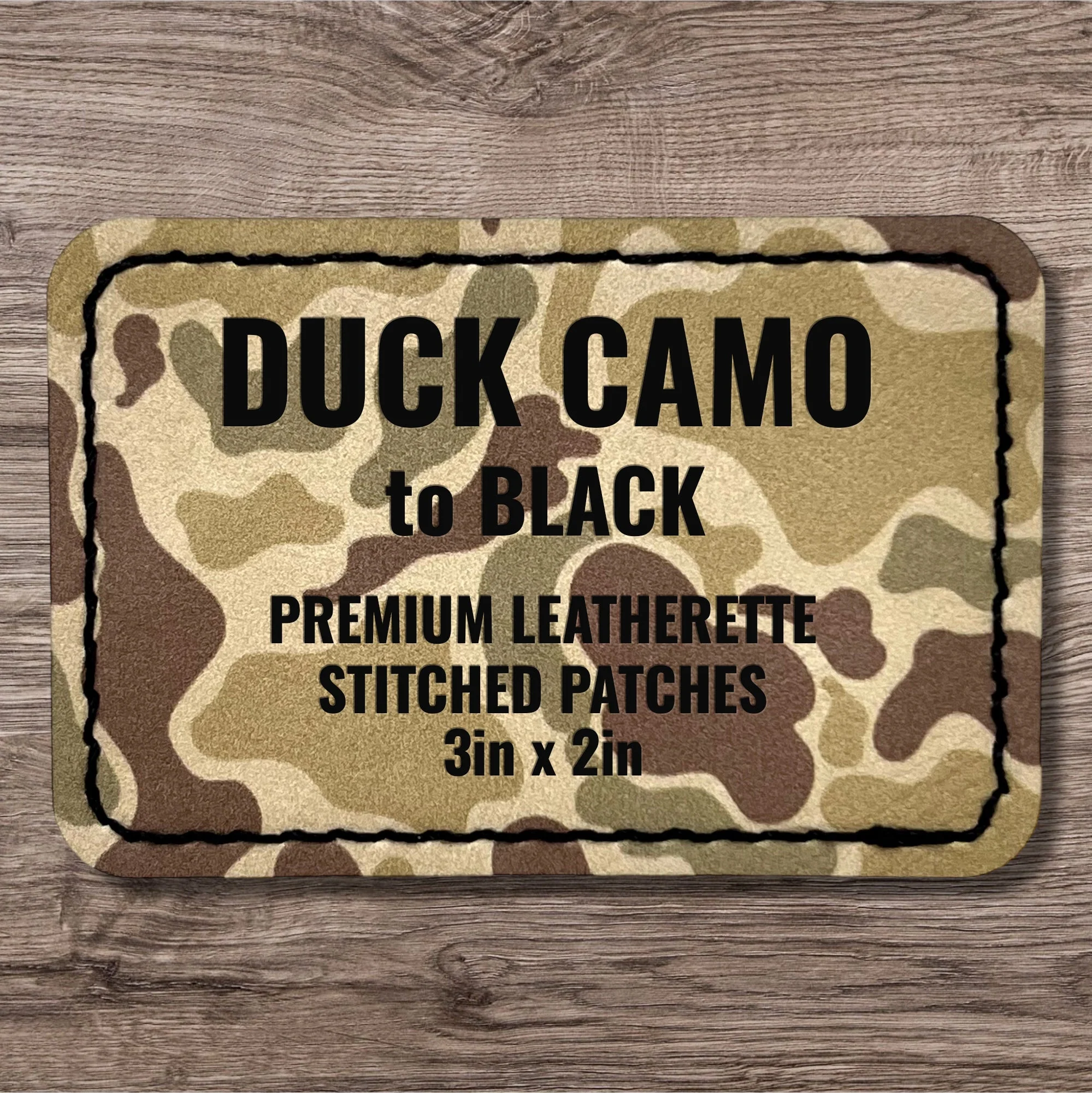 Stitched Premium Leatherette® Patches - 2"x3" Rectangle - Image 6