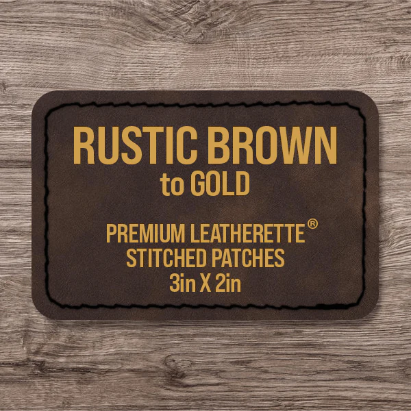 Stitched Premium Leatherette® Patches - 2"x3" Rectangle - Image 61