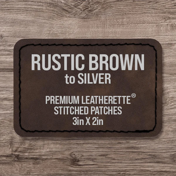 Stitched Premium Leatherette® Patches - 2"x3" Rectangle - Image 62