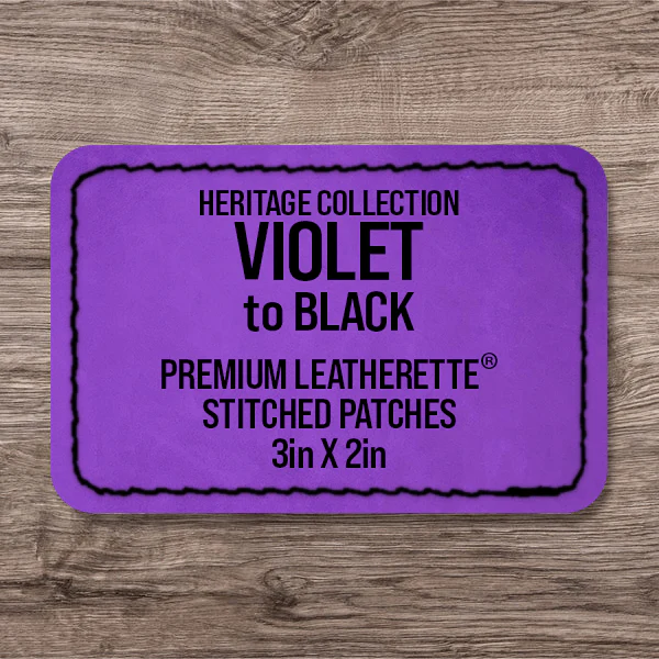 Stitched Premium Leatherette® Patches - 2"x3" Rectangle - Image 65