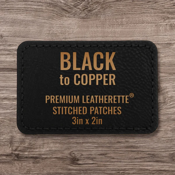 Stitched Premium Leatherette® Patches - 2"x3" Rectangle - Image 66