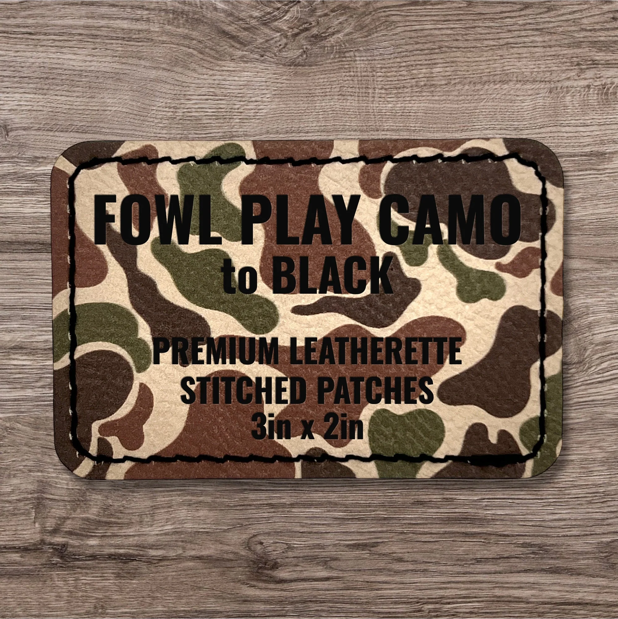 Stitched Premium Leatherette® Patches - 2"x3" Rectangle - Image 7