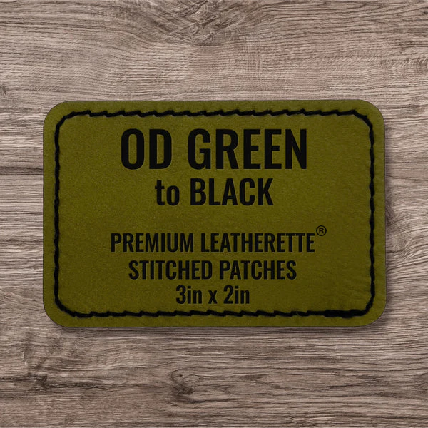 Stitched Premium Leatherette® Patches - 2"x3" Rectangle - Image 78