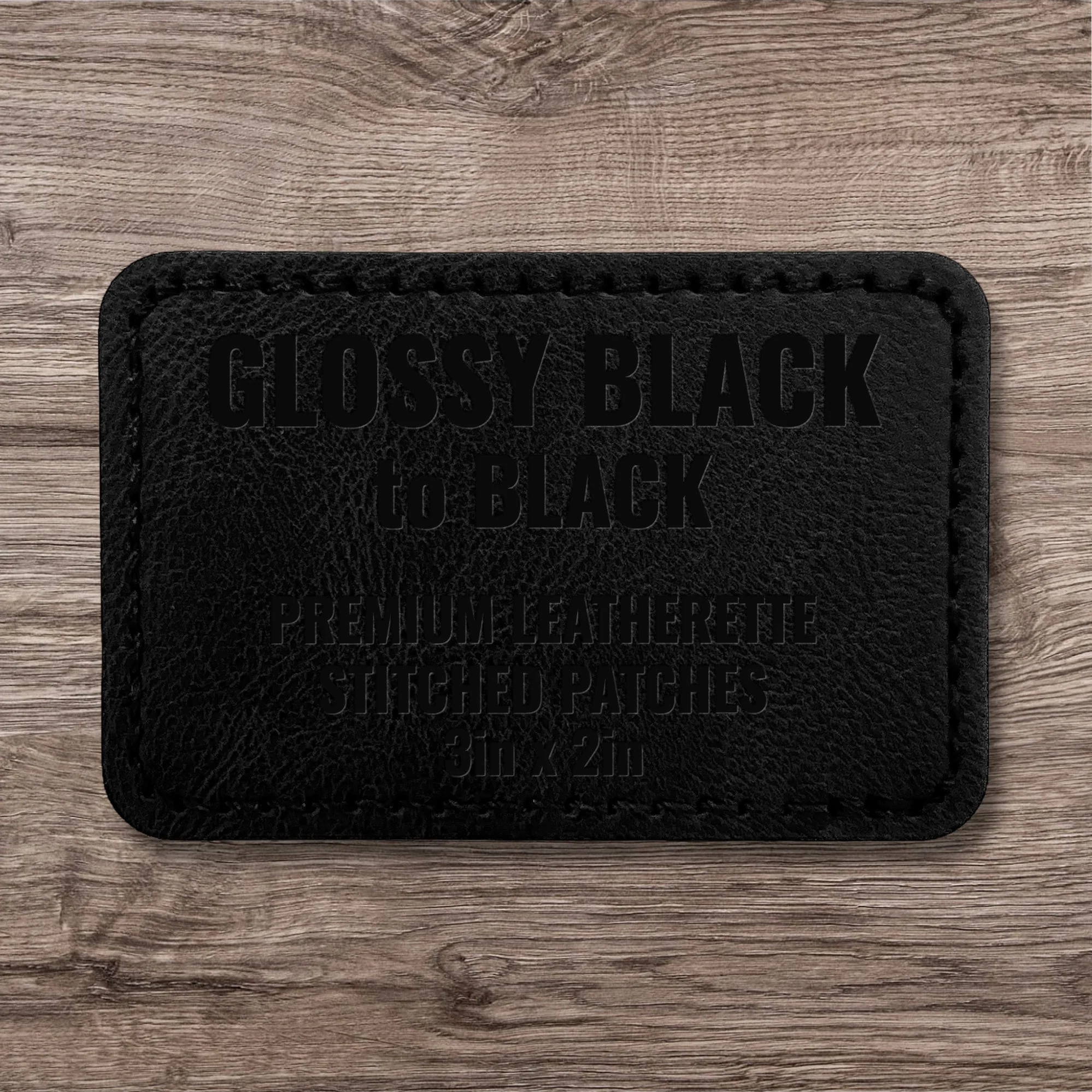 Stitched Premium Leatherette® Patches - 2"x3" Rectangle - Image 8
