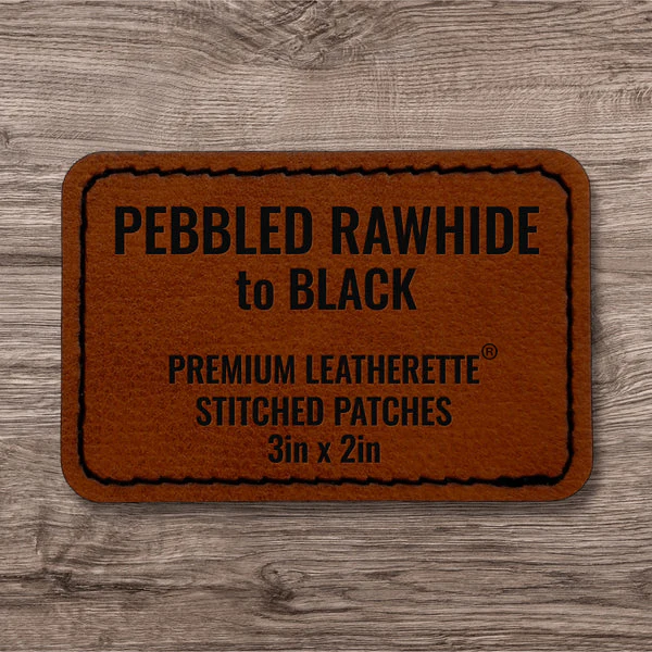 Stitched Premium Leatherette® Patches - 2"x3" Rectangle - Image 80