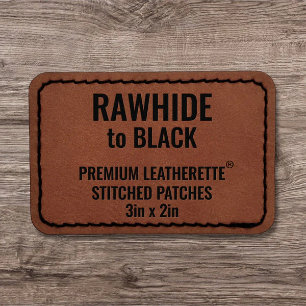 Stitched Premium Leatherette® Patches - 2"x3" Rectangle - Image 81