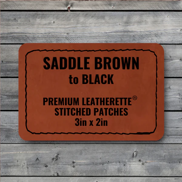 Stitched Premium Leatherette® Patches - 2"x3" Rectangle - Image 84
