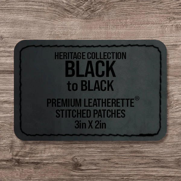 Stitched Premium Leatherette® Patches - 2"x3" Rectangle - Image 86