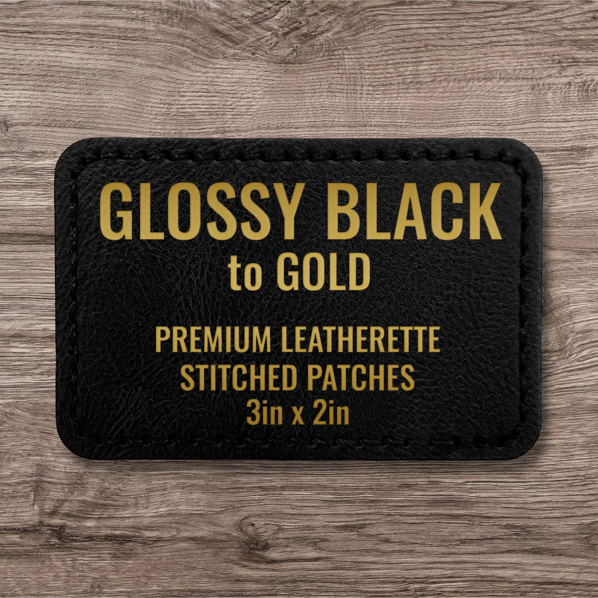 Stitched Premium Leatherette® Patches - 2"x3" Rectangle - Image 9