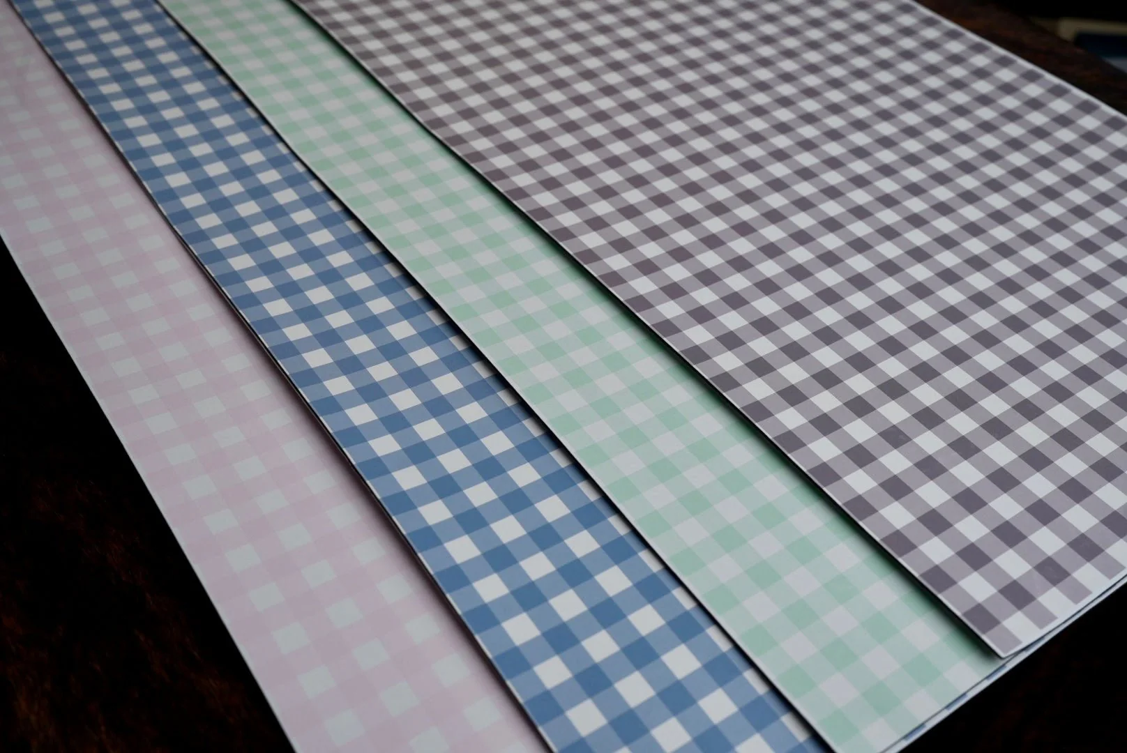 UV Printed Premium Leatherette® Sheets (12x24) - Ginghams