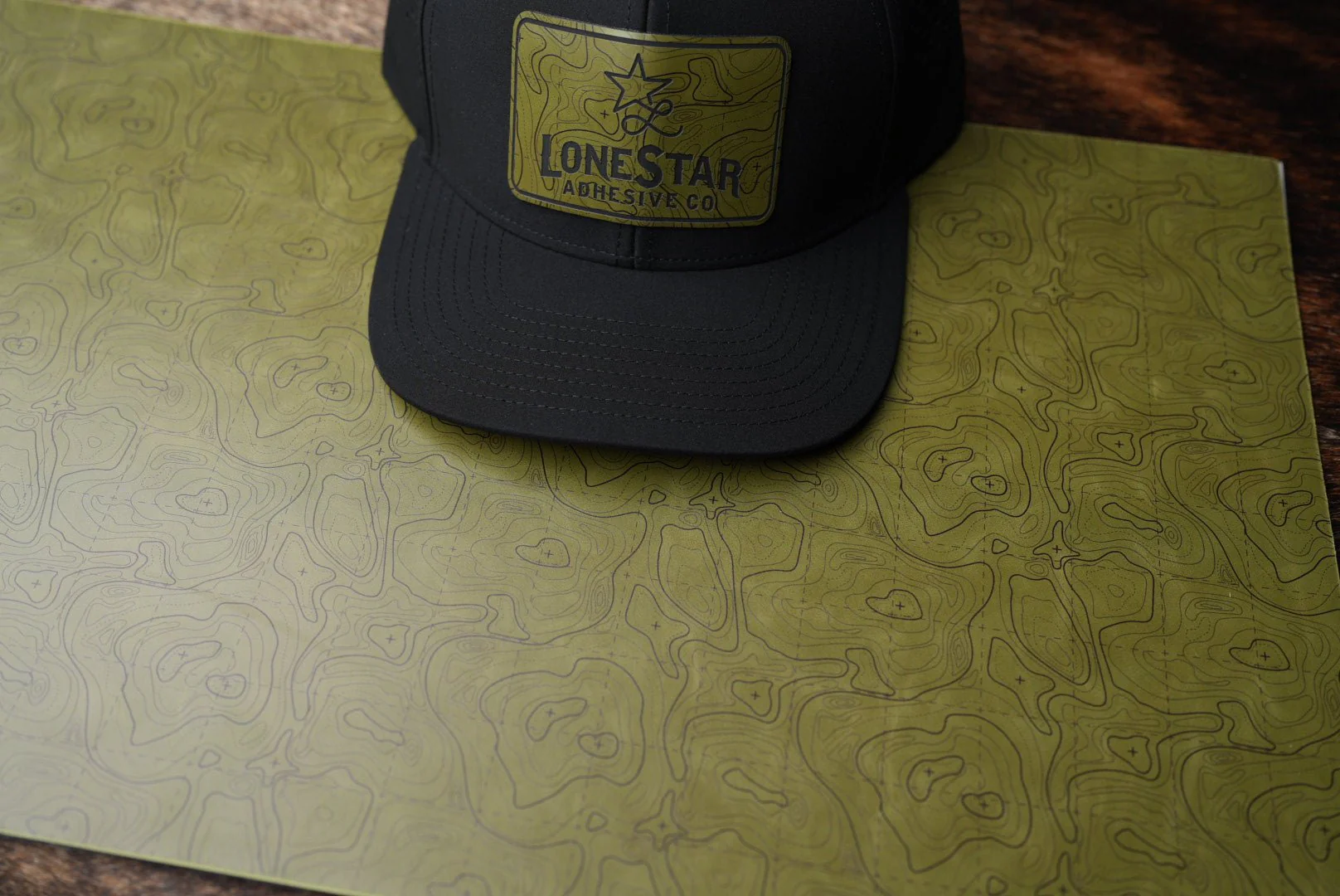 UV Printed Premium Leatherette® Sheets (12x24) - Olive Topo - Image 3