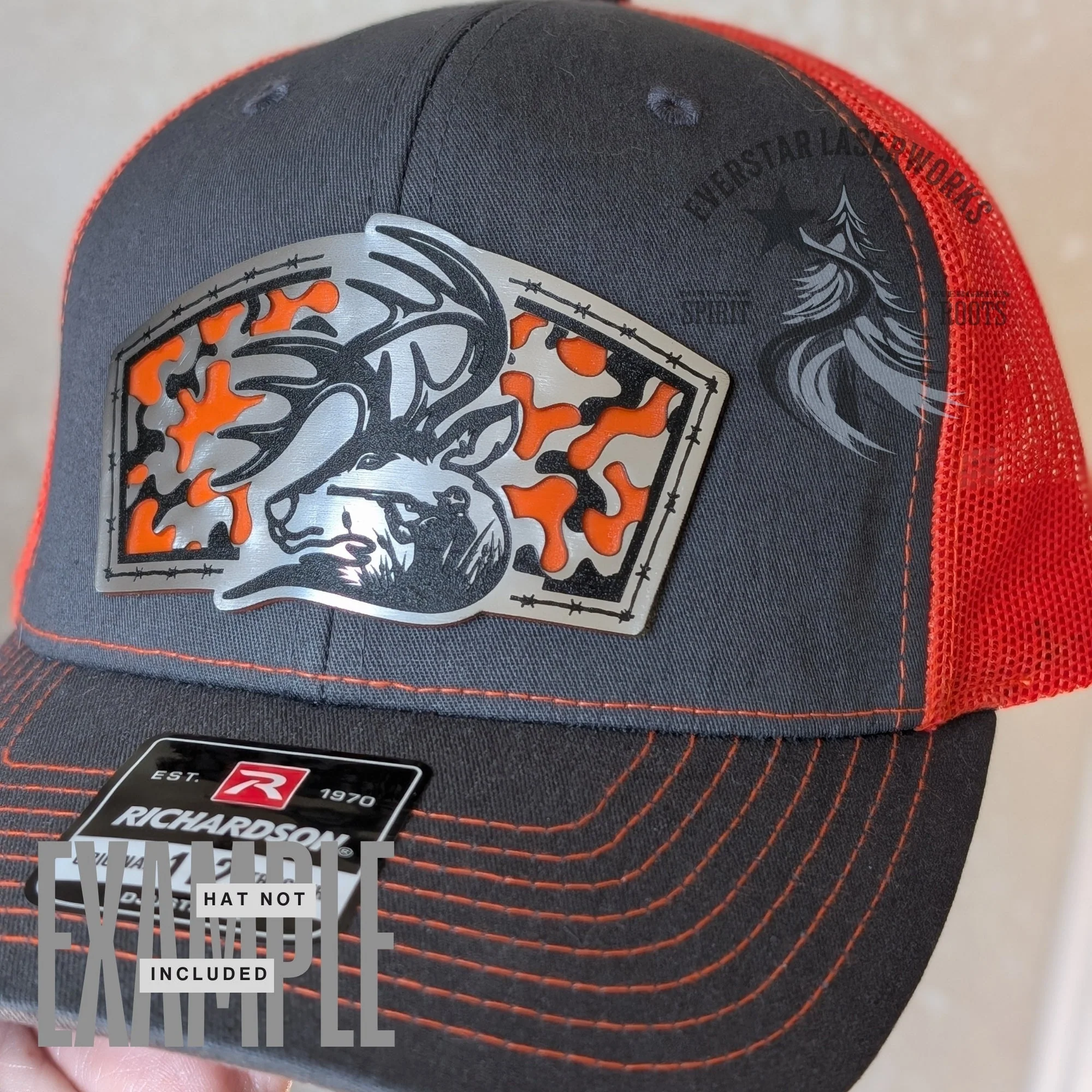 Rack Attack Hunter Stainless Acrylic Patch - Image 3