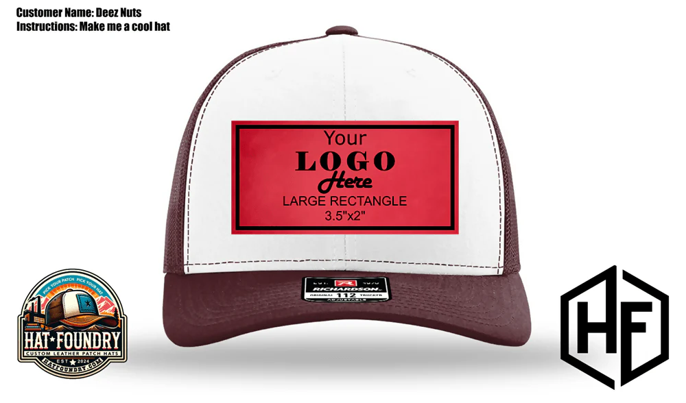 Adobe Illustrator Hat Patch Mockup Tool – Durrabull, Richardson, Zapped, Yupoong & Otto Models + 9 Patch Shapes | Featuring Lonestar Adhesive Leatherette - Image 3