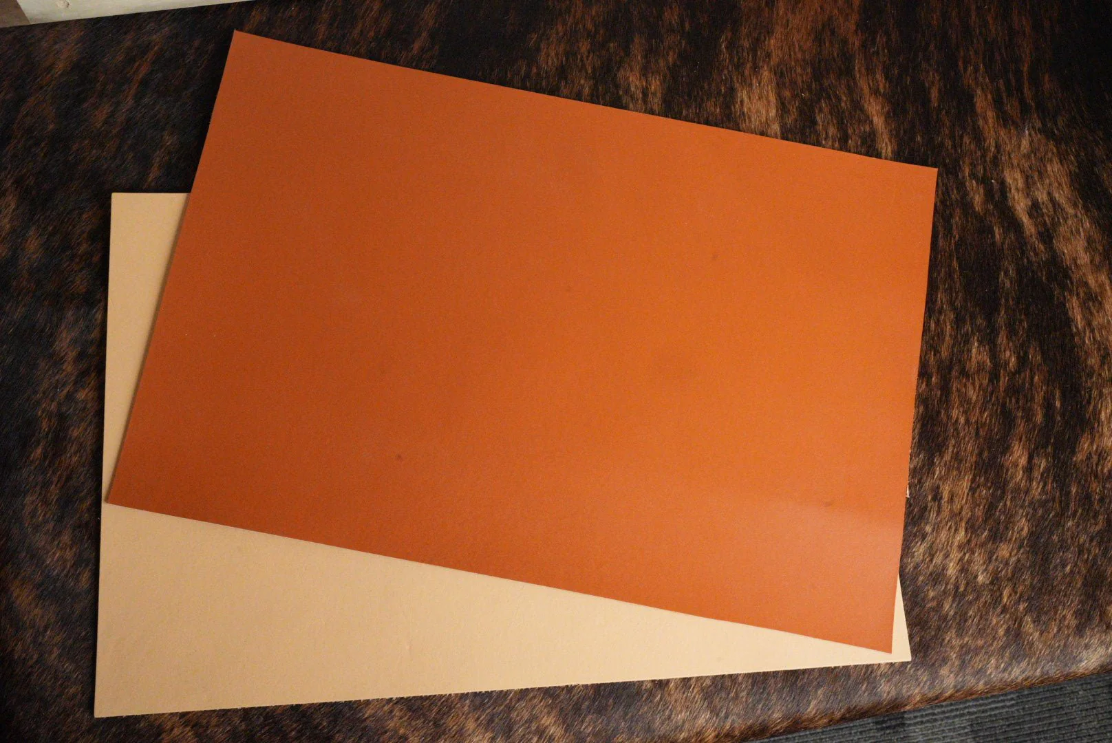 Second Run Jersey Tan Top-Grain Leather Panels (12x18) - Image 4
