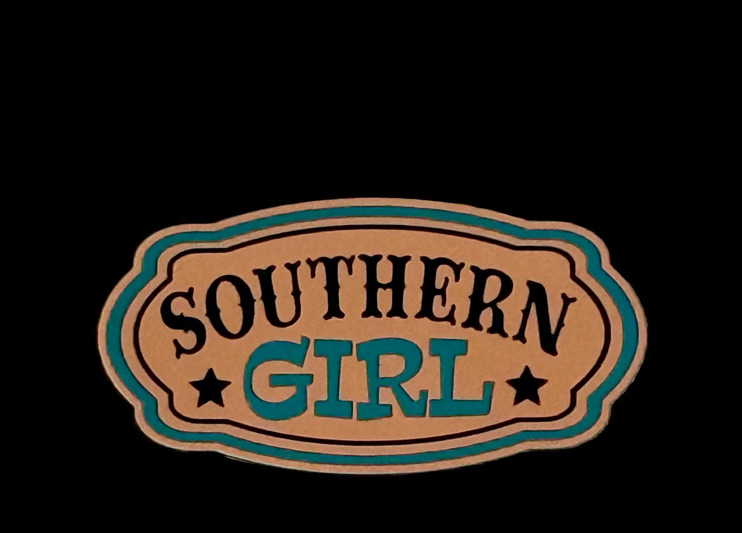 Southern Girl  Acrylic Laser Engraved Hat Patch - Image 2