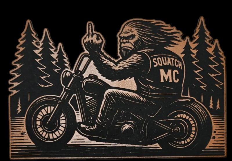 Squatch MC Middle Finger Digital File
