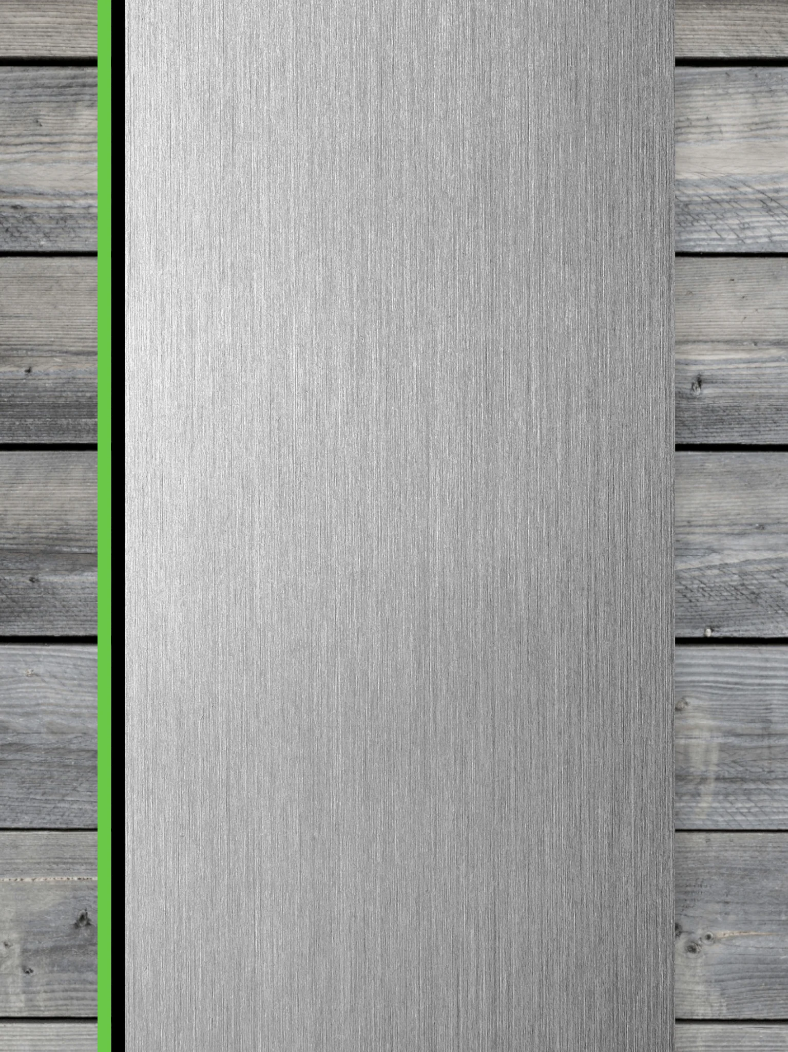 Acrylic: Stainless / Black / Green TriLayer Durra-Bull™ Laserable Panels (12"x24") - Image 2