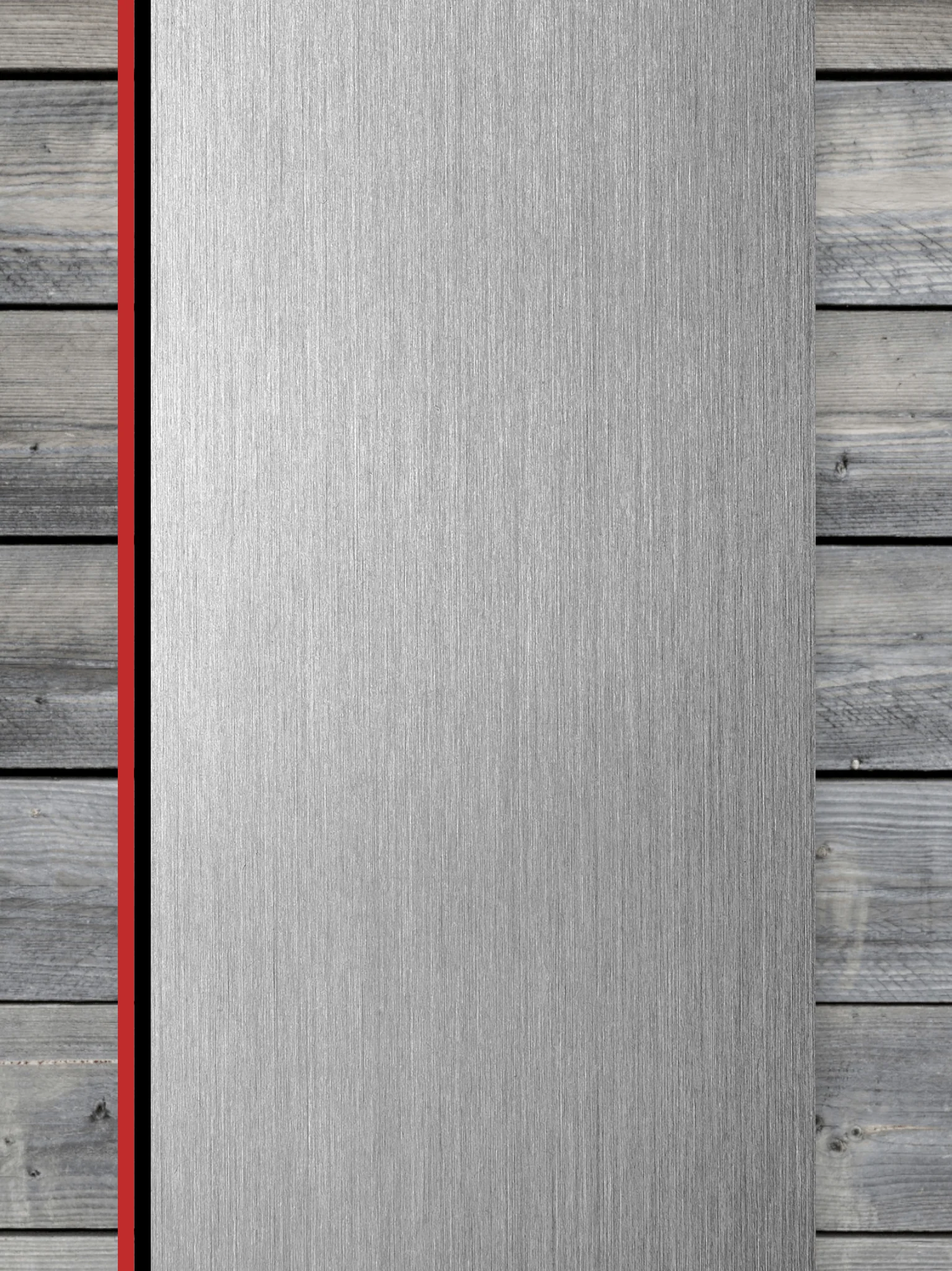 Acrylic: Stainless / Black / Red TriLayer Durra-Bull™ Laserable Panels (12"x24") - Image 2