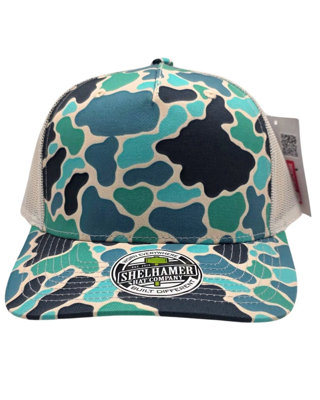 Swamp Duck Salty Camo & Silver 5-Panel Classic - Image 2