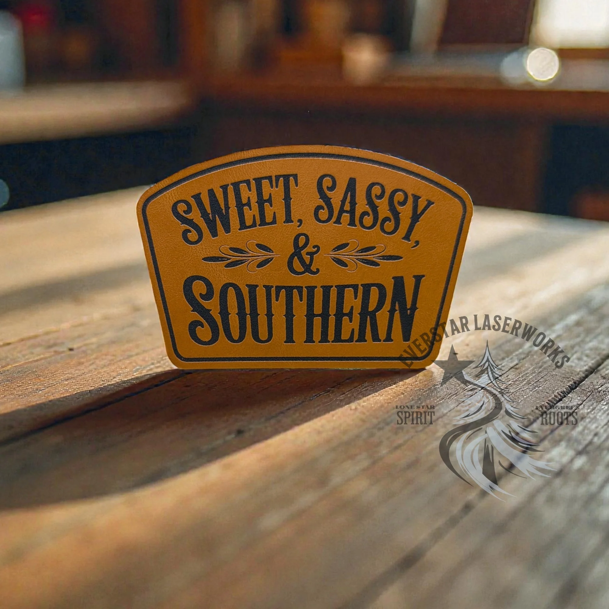 Sweet, Sassy & Southern Leather Patch - Image 2