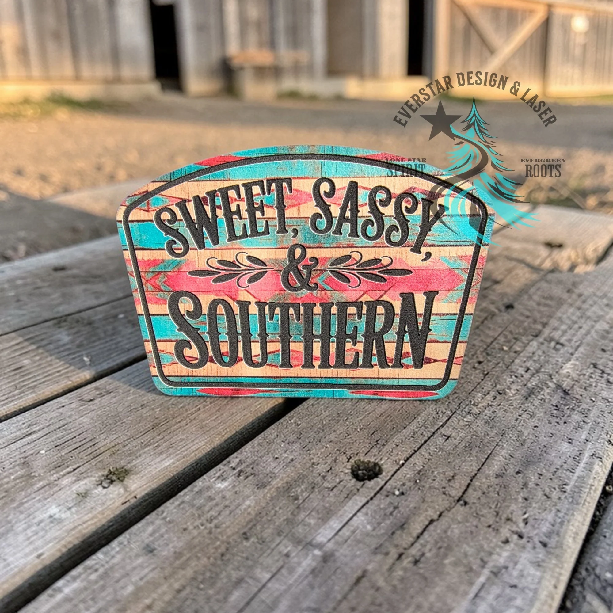 Sweet, Sassy & Southern Retro Rodeo Leather Patch