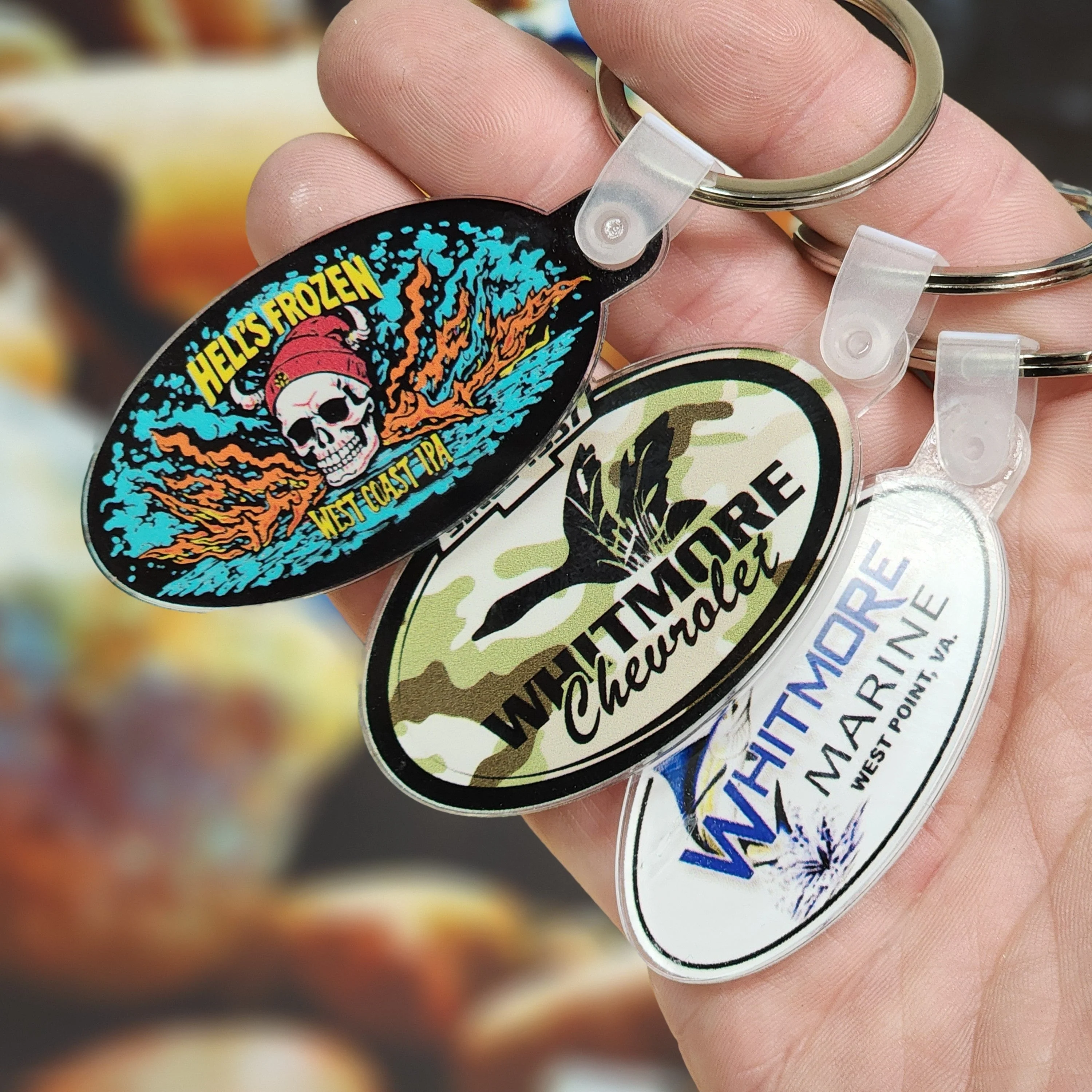 Custom UV Printed 1/8" Acrylic Keychains - Wholesale Bulk Options - MR01 - Image 12