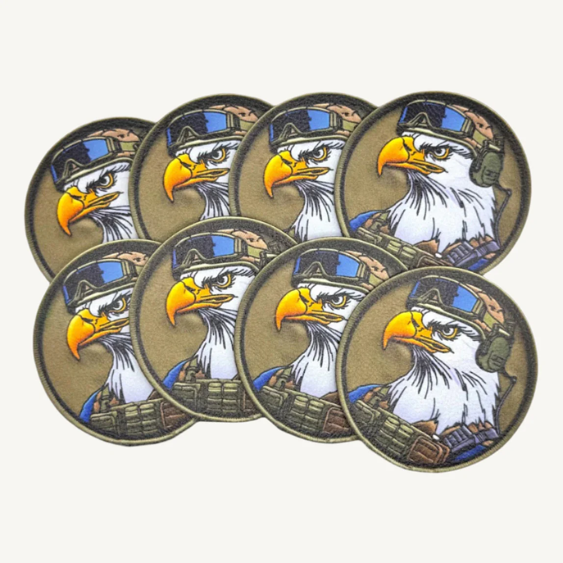 UV Printed Leatherette Patches - Bald Eagle Military Operator Designs - Image 6