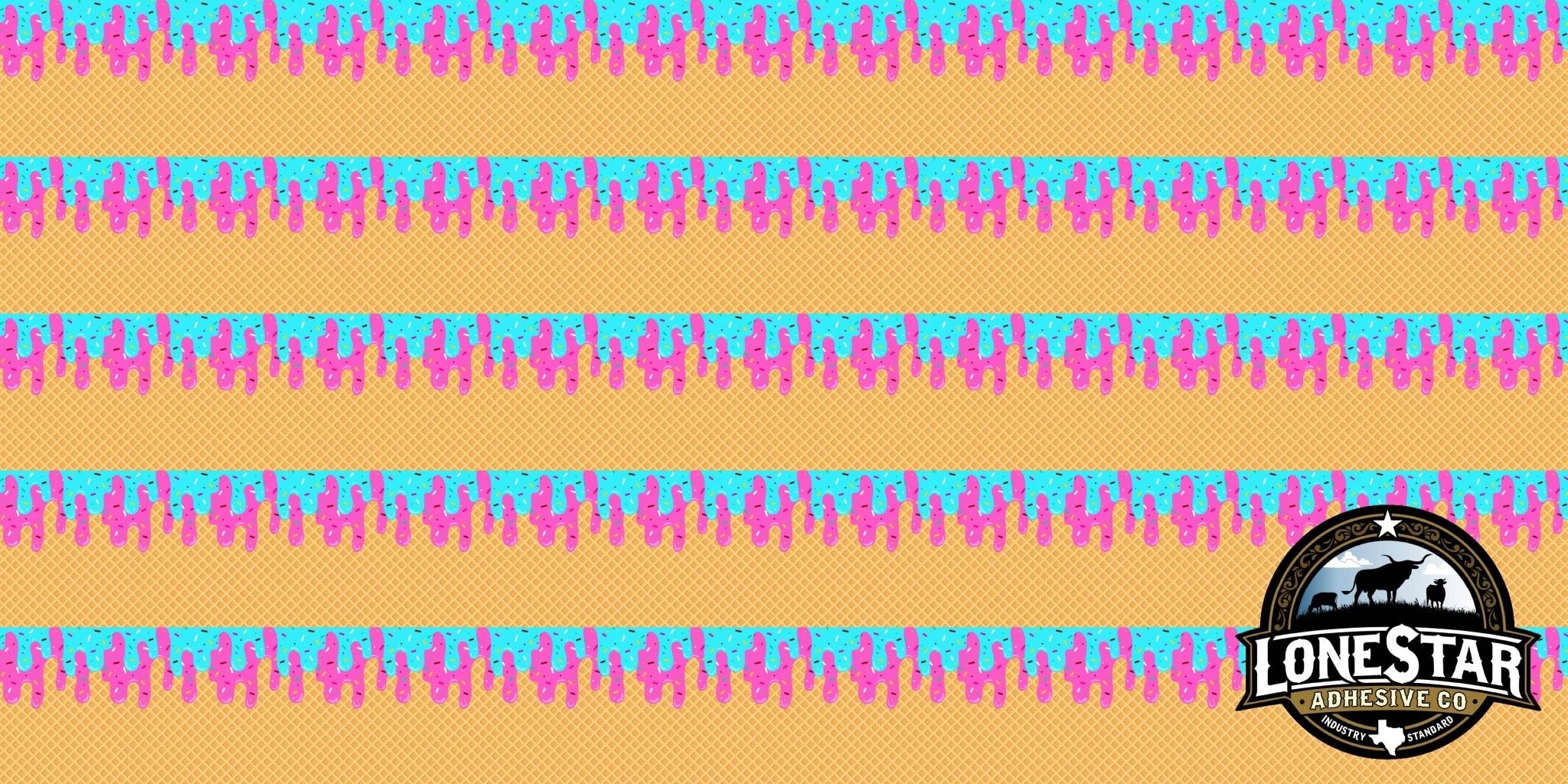 UV Printed Premium Leatherette® Sheets (12x24) - Ice Cream Drip - Image 2