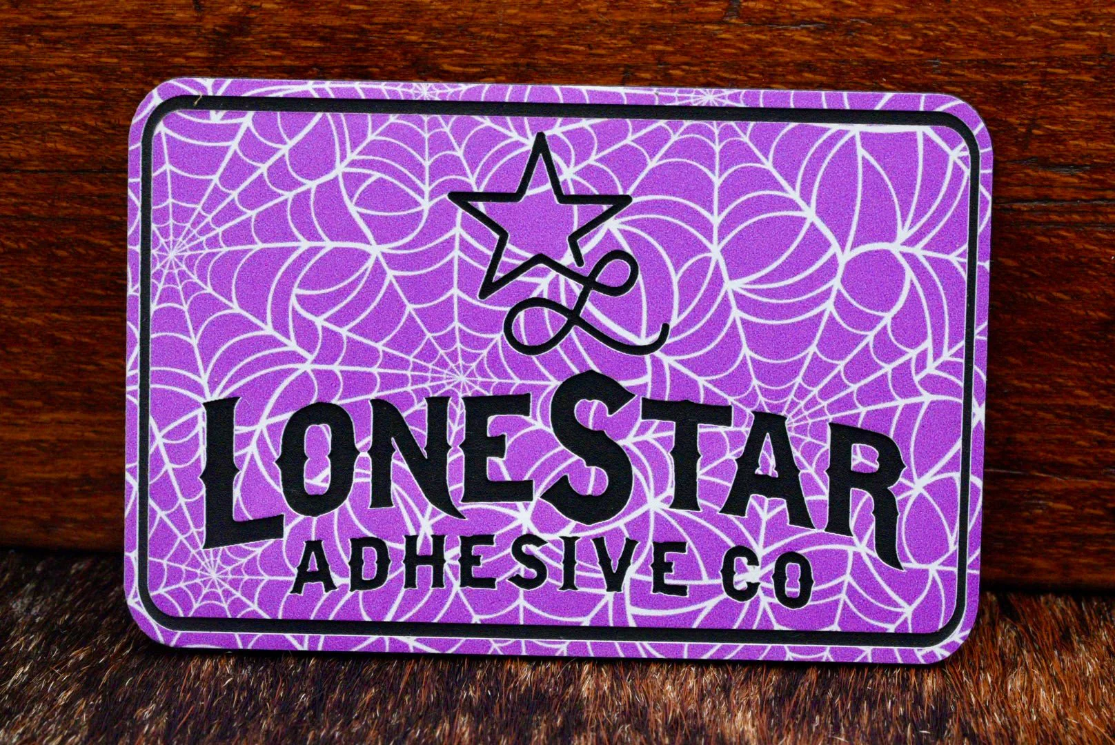 UV Printed Premium Leatherette® Sheets (12x24) - Purple Spider Web