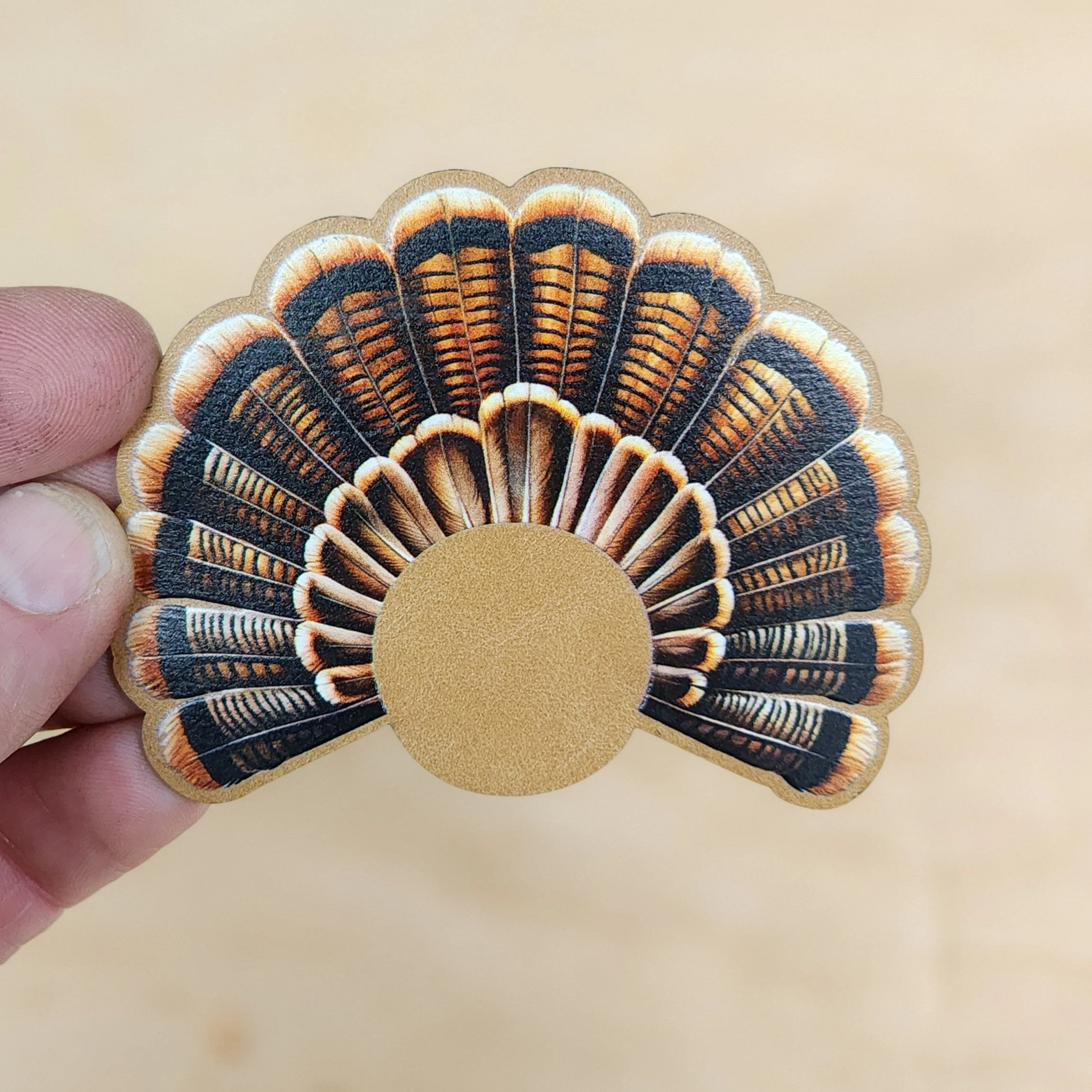 UV Printed Turkey Tail Feather Patches - MR01 - Image 5