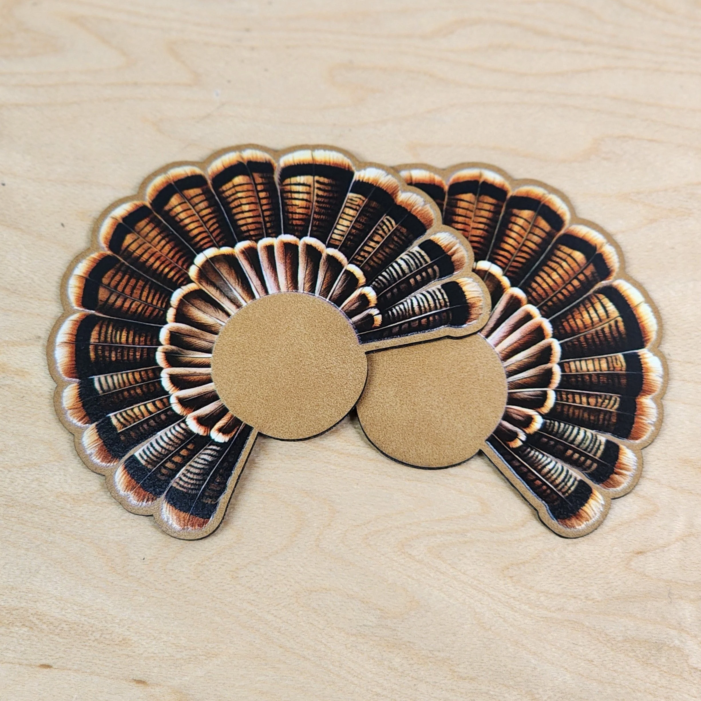 UV Printed Turkey Tail Feather Patches - MR01 - Image 6