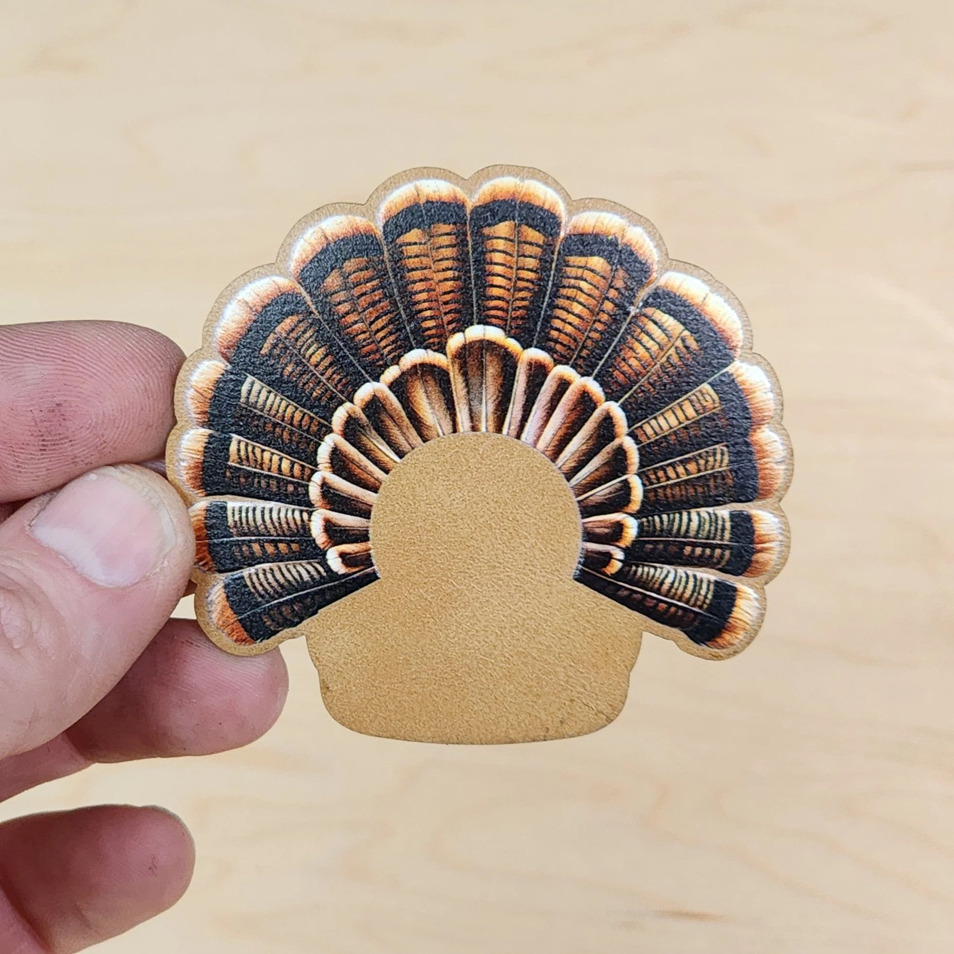 UV Printed Turkey Tail Feather Patches - MR01 - Image 7