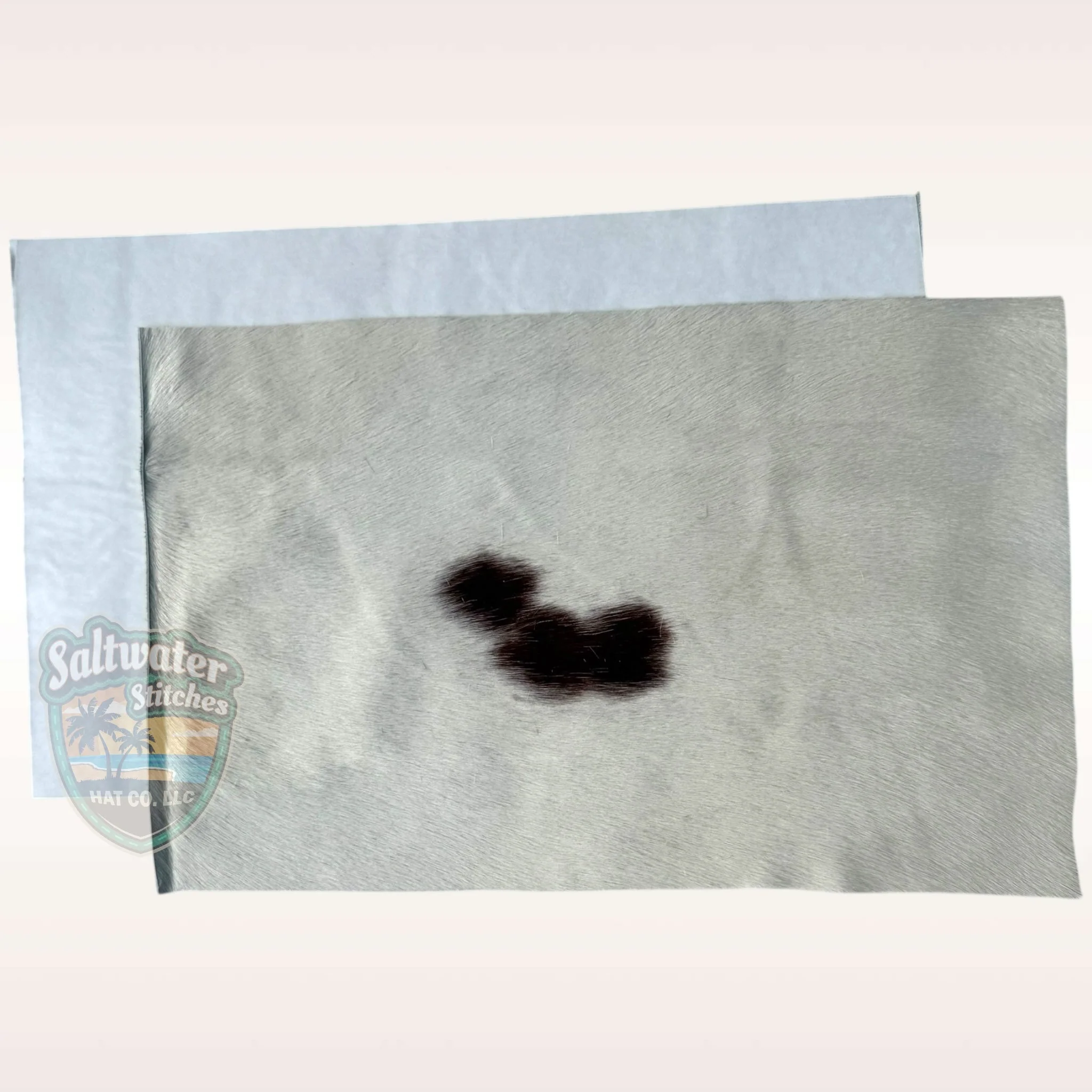 White Cowhide Panel - Image 3