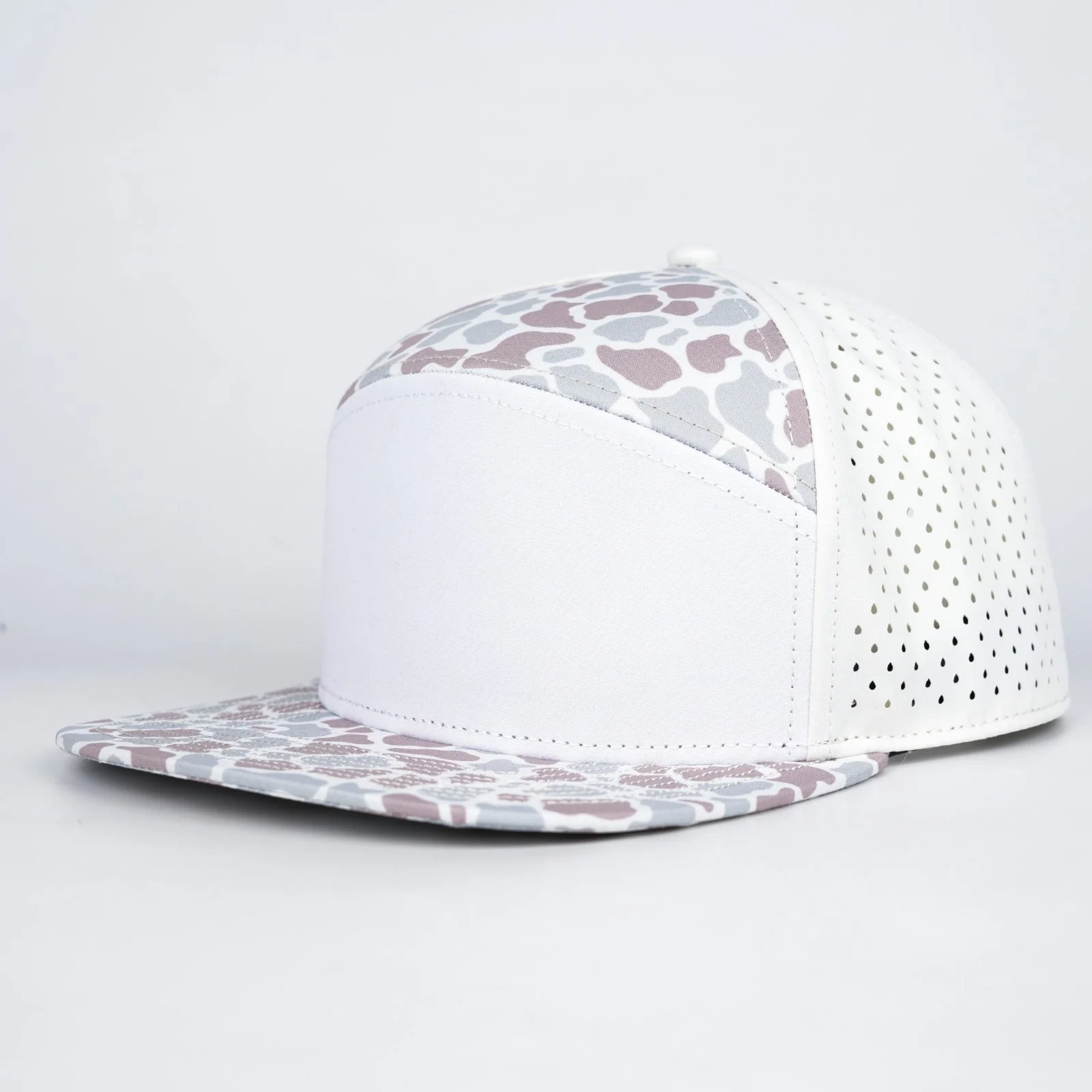 white front with slate and brown camo and light yellow back