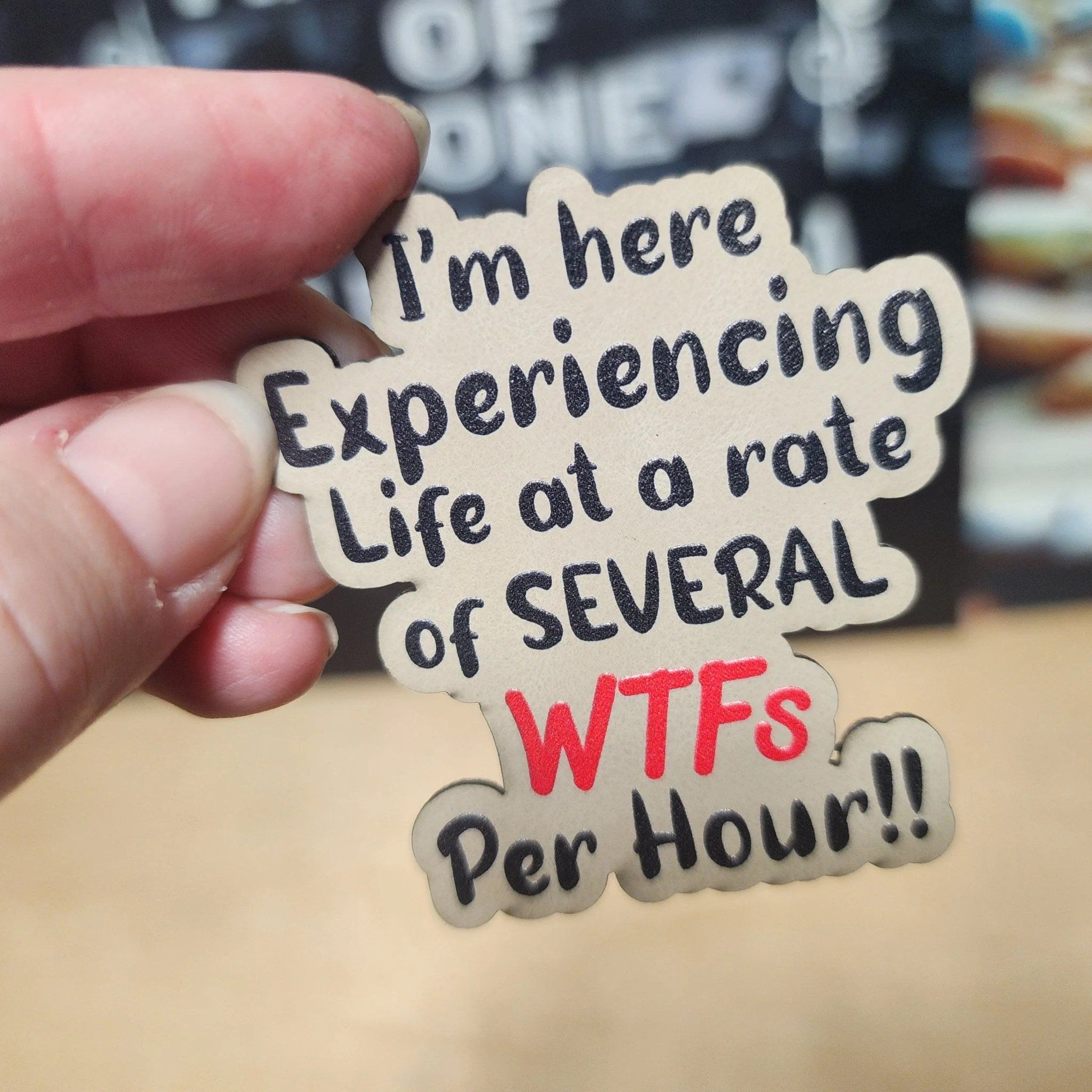 WTFs UV Printed Leatherette Hat Patch - MR01